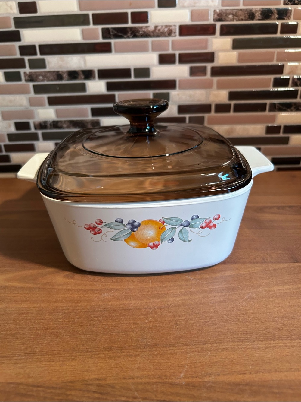 Vintage Corningware Abundance 1.5 Quart Casserole Dish